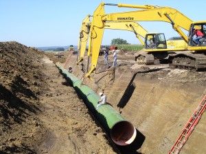 54 inch pipe on Raw Water Pipeline - Segment 3