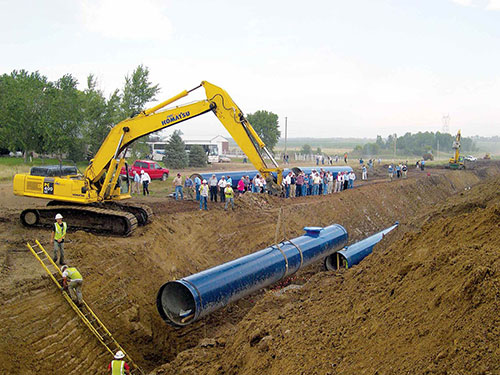 Lewis and Clark Regional Water System | System Construction Image